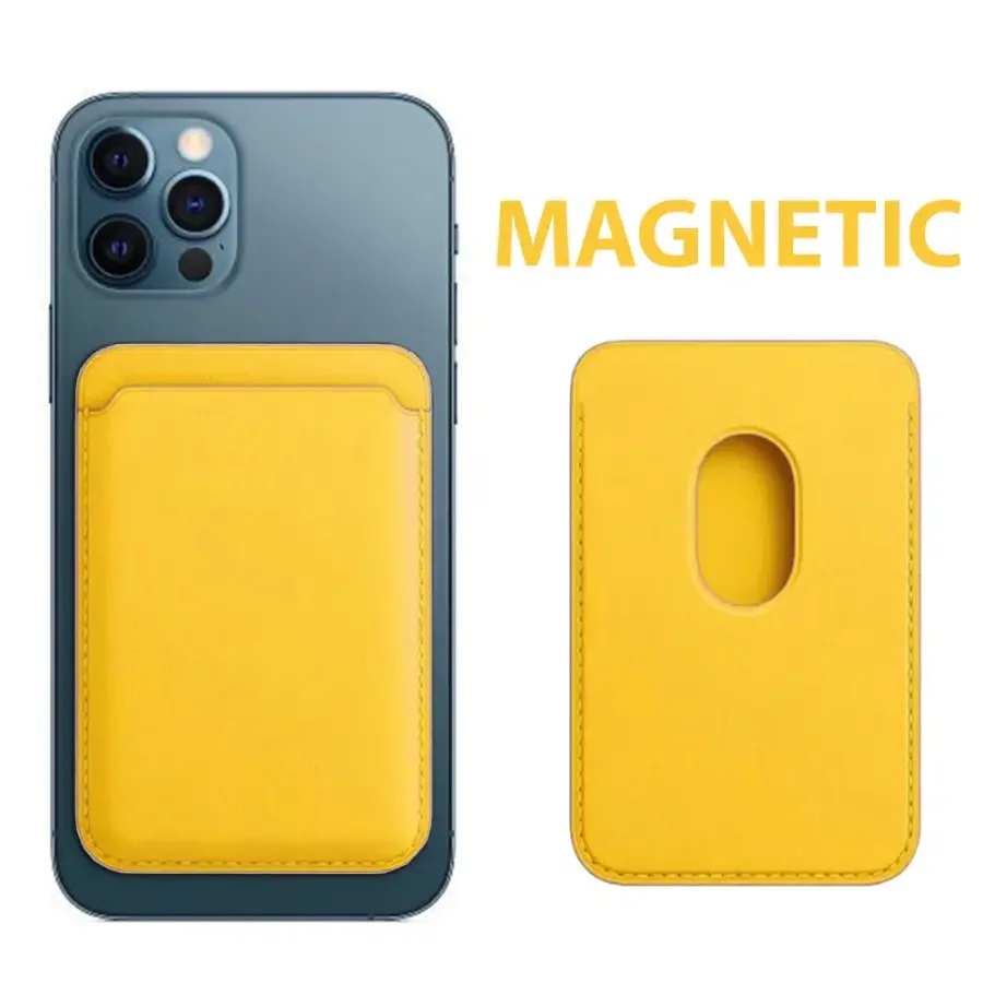 Leather Magnetic Card Wallet Holder for iPhone 12 13 14 15 Series - Image 3