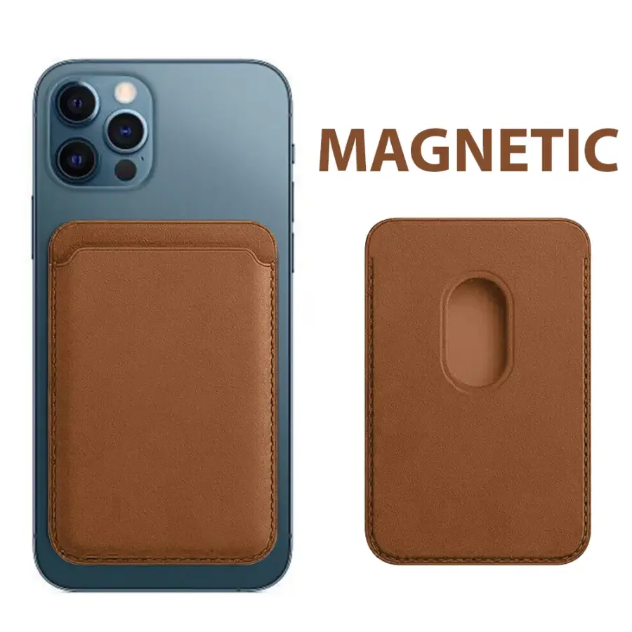 Leather Magnetic Card Wallet Holder for iPhone 12 13 14 15 Series - Image 4