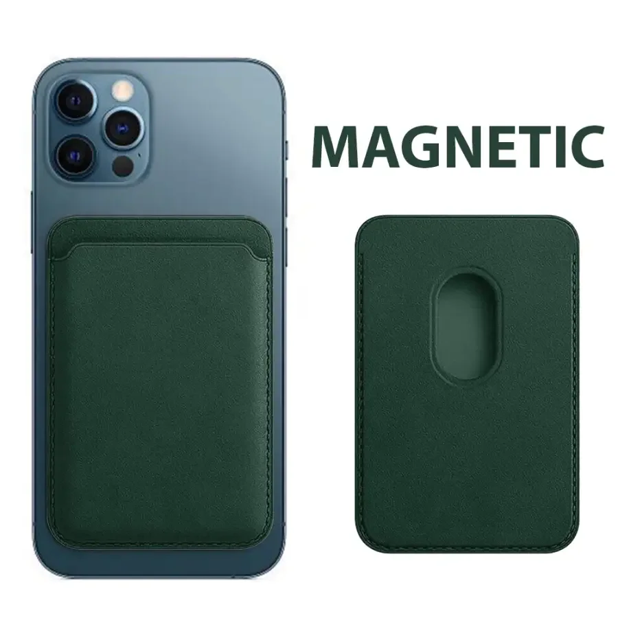 Leather Magnetic Card Wallet Holder for iPhone 12 13 14 15 Series - Image 5