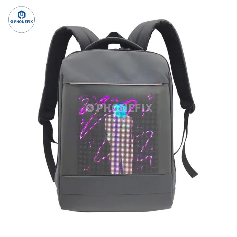 LED Backpack DIY Advertising Business Phone Laptop Repair Bag - Image 3