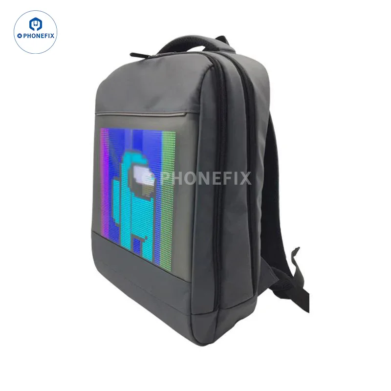 LED Backpack DIY Advertising Business Phone Laptop Repair Bag - Image 4