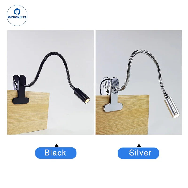 LED Desk Lamp Dimmable Eye Care Reading USB Clamp Light - Image 4