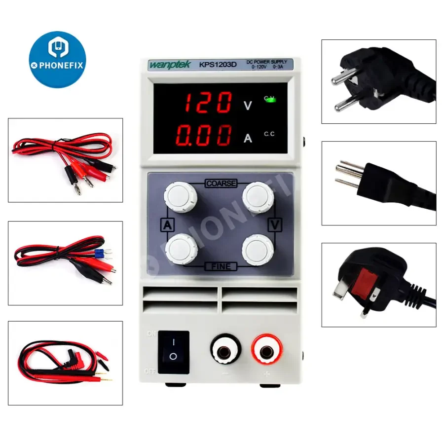 LED Lab Power Source Stabilized DC Power Supply Voltage Regulator Switch - Image 6