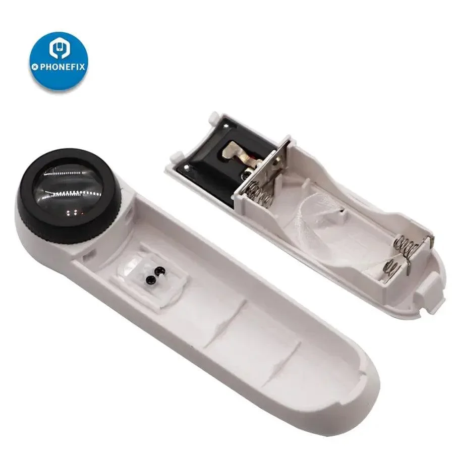 LED Light Handheld 40 Times HD Magnifier Glass For PCB Circuit Board Repair - Image 3
