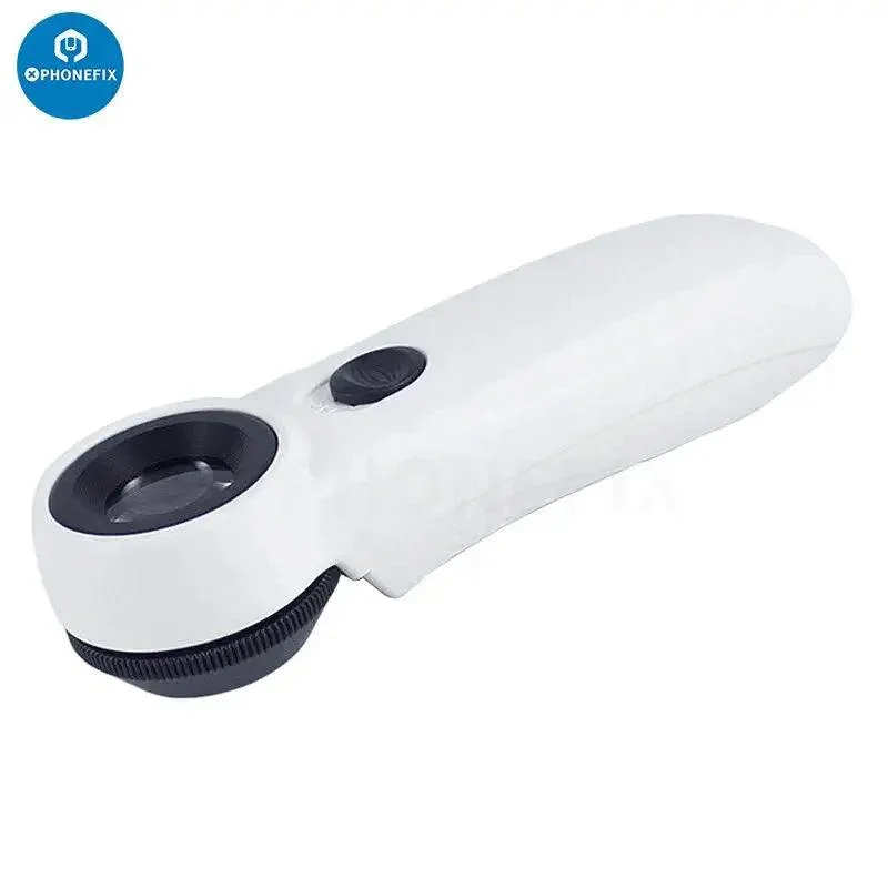 LED Light Handheld 40 Times HD Magnifier Glass For PCB Circuit Board Repair - Image 8