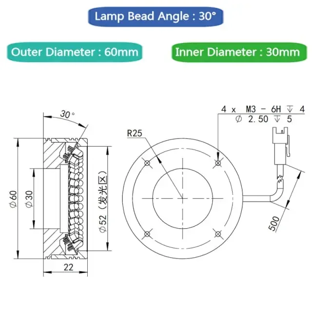 LED Ring Light illuminator Lamp For Industrial Imaging Machine Vision Camera - Image 10