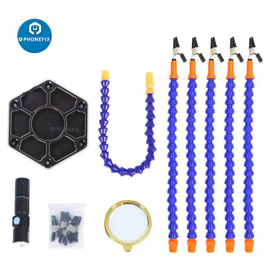 LED Third Hand Soldering PCB Holder RC Helicopter Drone Repair Tool - Image 2
