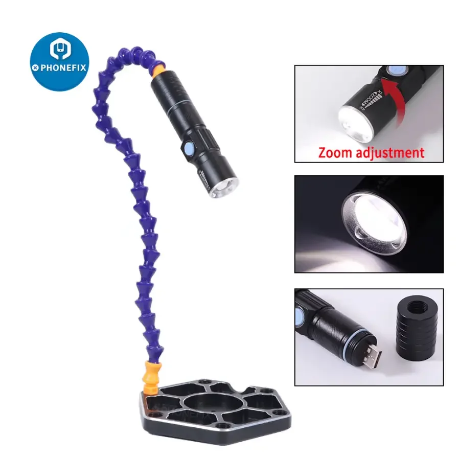 LED Third Hand Soldering PCB Holder RC Helicopter Drone Repair Tool - Image 3