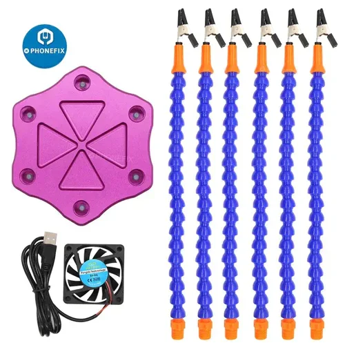 LED Third Hand Soldering PCB Holder RC Helicopter Drone Repair Tool - Image 9