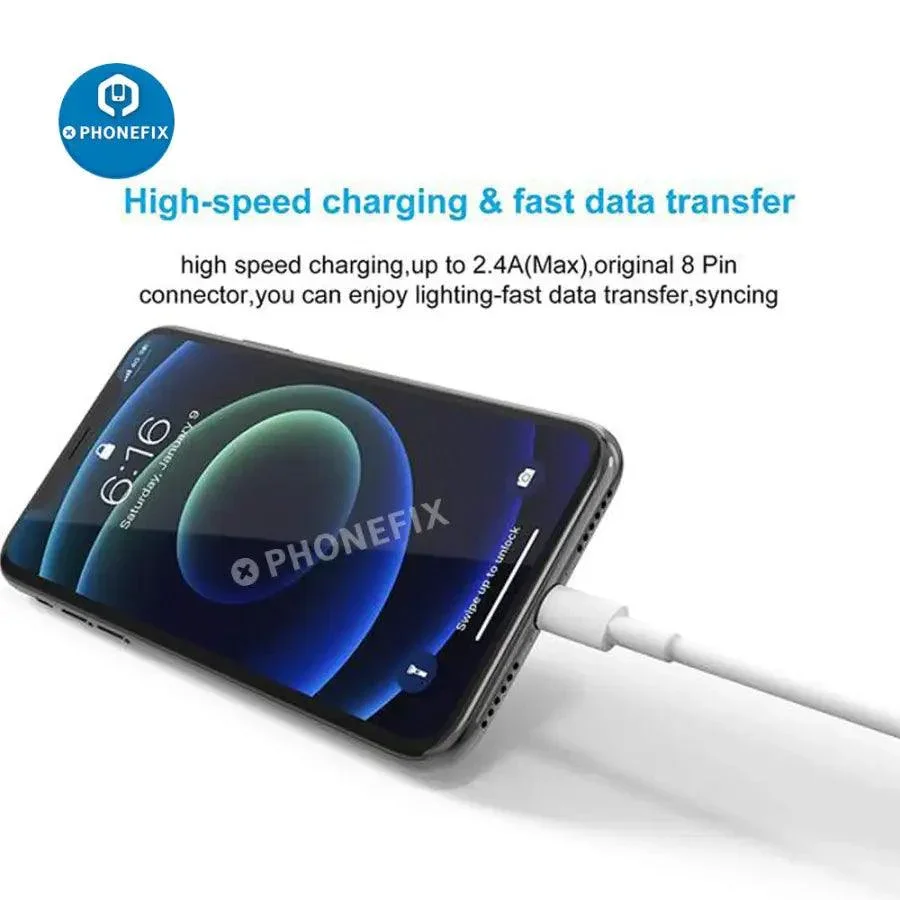 Lightning to USB Cable MFi Certified Charger (1M) For iPhone iPad - Image 4