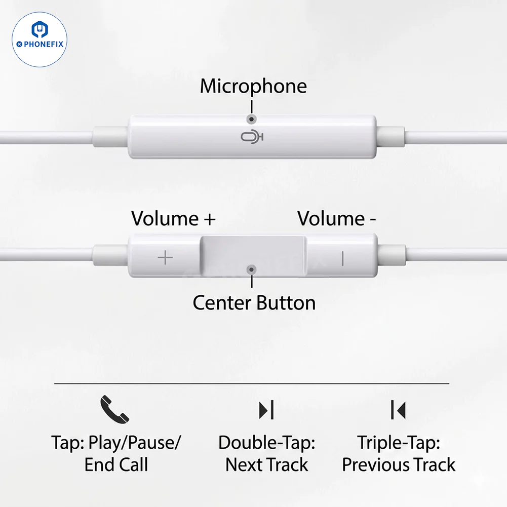 Lightning/USB-C Wired EarPods In-ear Headphones for Apple Huawei - Image 4