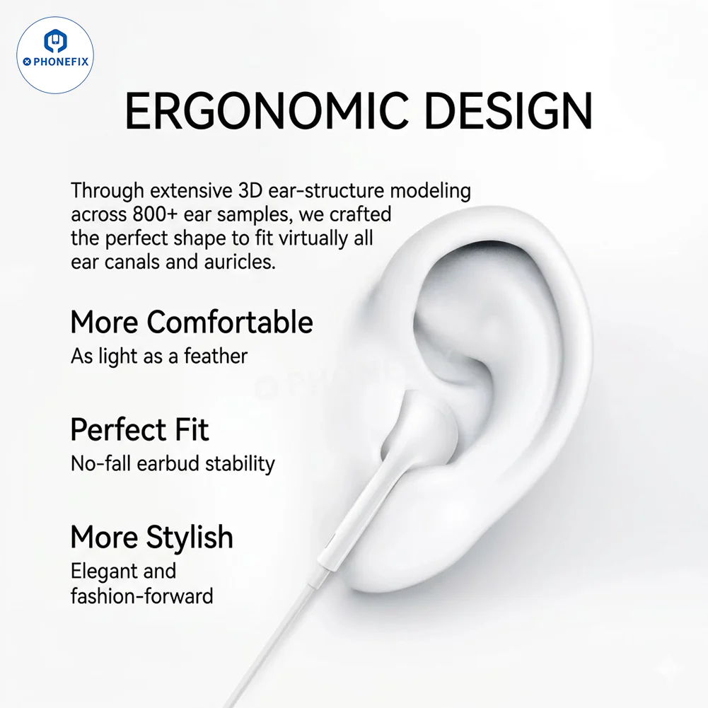 Lightning/USB-C Wired EarPods In-ear Headphones for Apple Huawei - Image 5