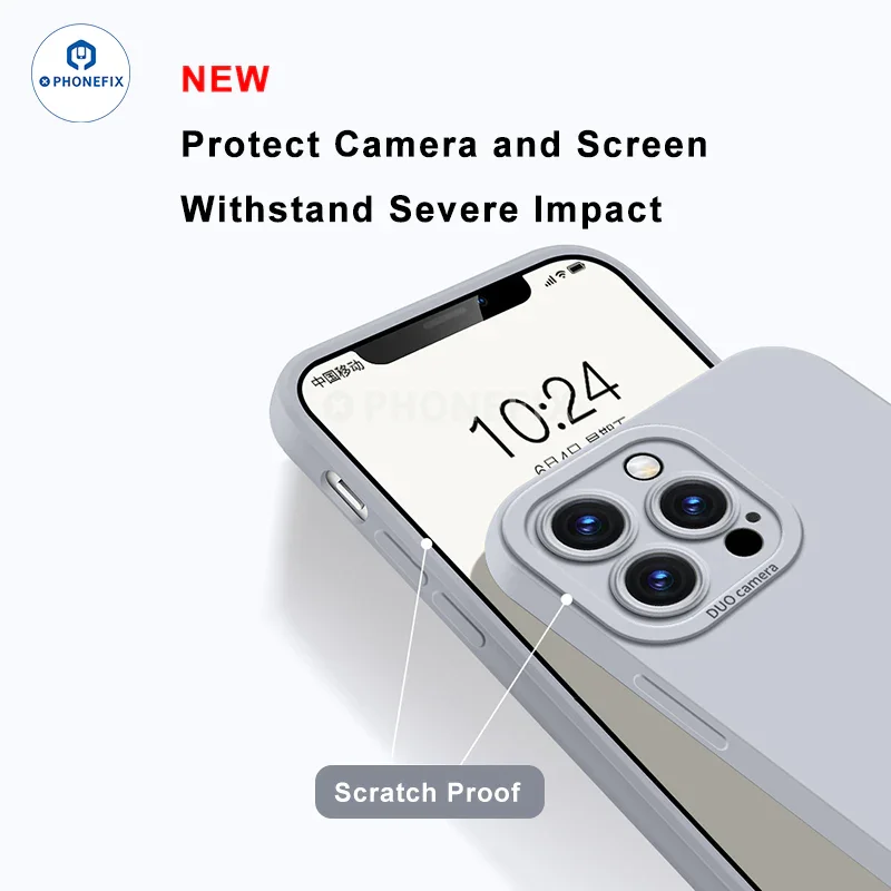 Liquid Silicone Full Protection Case for iPhone 11-15 Pro Max - Image 3