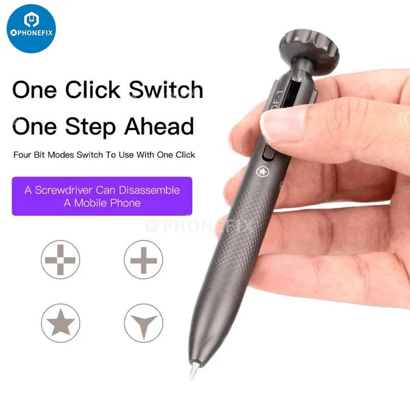 Luban DF-1 Magnetic Screwdriver 4-in-1 Bits Switchable - Image 2