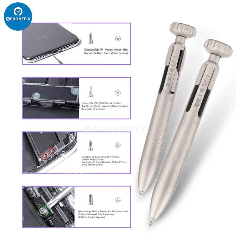 Luban DF-1 Magnetic Screwdriver 4-in-1 Bits Switchable - Image 3