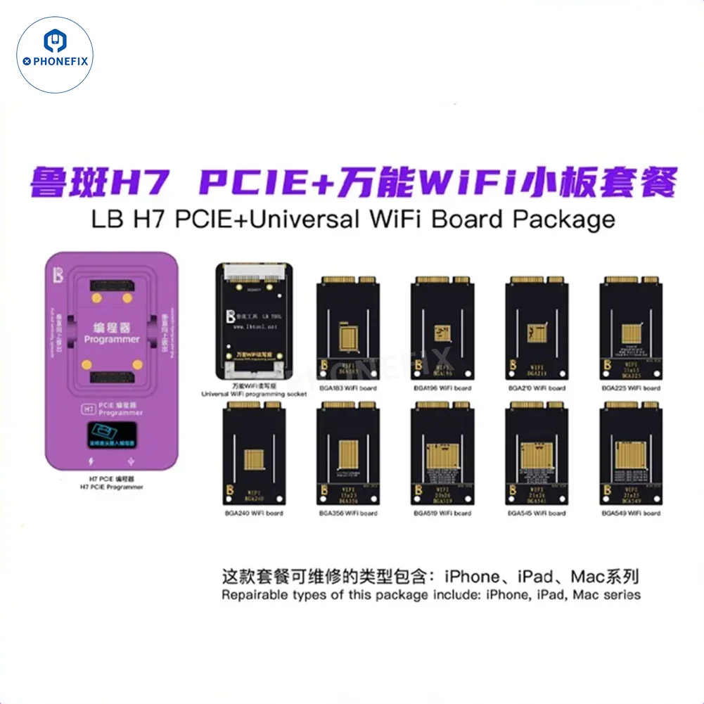 LUBAN H7 PCIE Nand Programmer BGA110/315/60/70 WIFI IC Module - Image 16