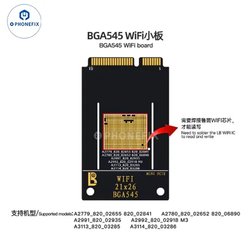 LUBAN H7 PCIE Nand Programmer BGA110/315/60/70 WIFI IC Module - Image 32