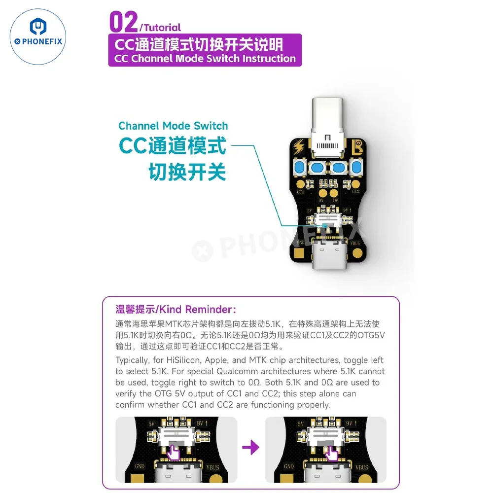 LUBAN Type-C Detection Board Non-disassembly Test Phone Tail Plug - Image 3