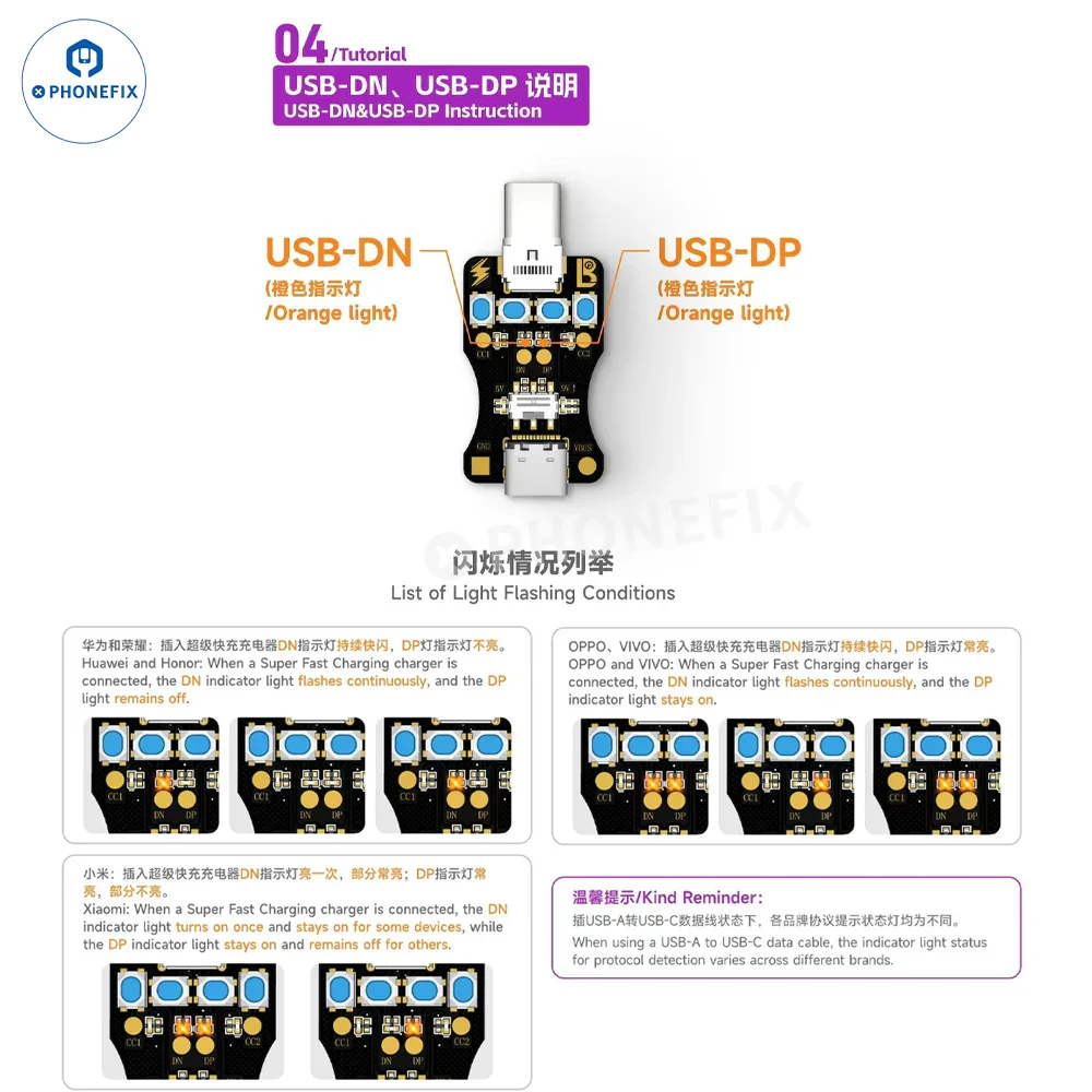 LUBAN Type-C Detection Board Non-disassembly Test Phone Tail Plug - Image 5