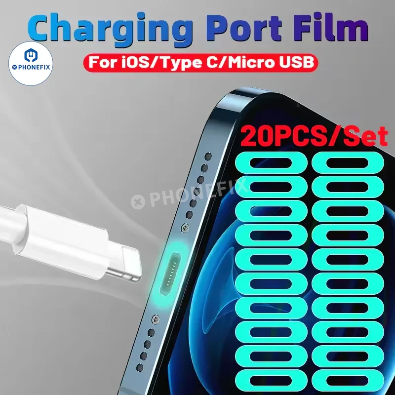 Luminous Charging Port Protective Film for Mobile Phones - Image 4