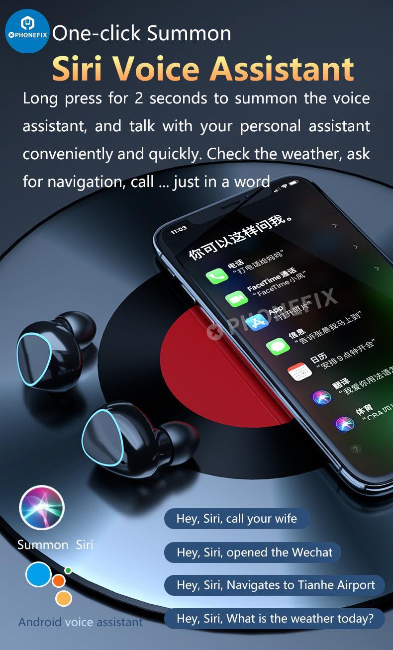 M10 TWS LED Bluetooth Waterproof Earphones 9D Wireless Earbuds - Image 10