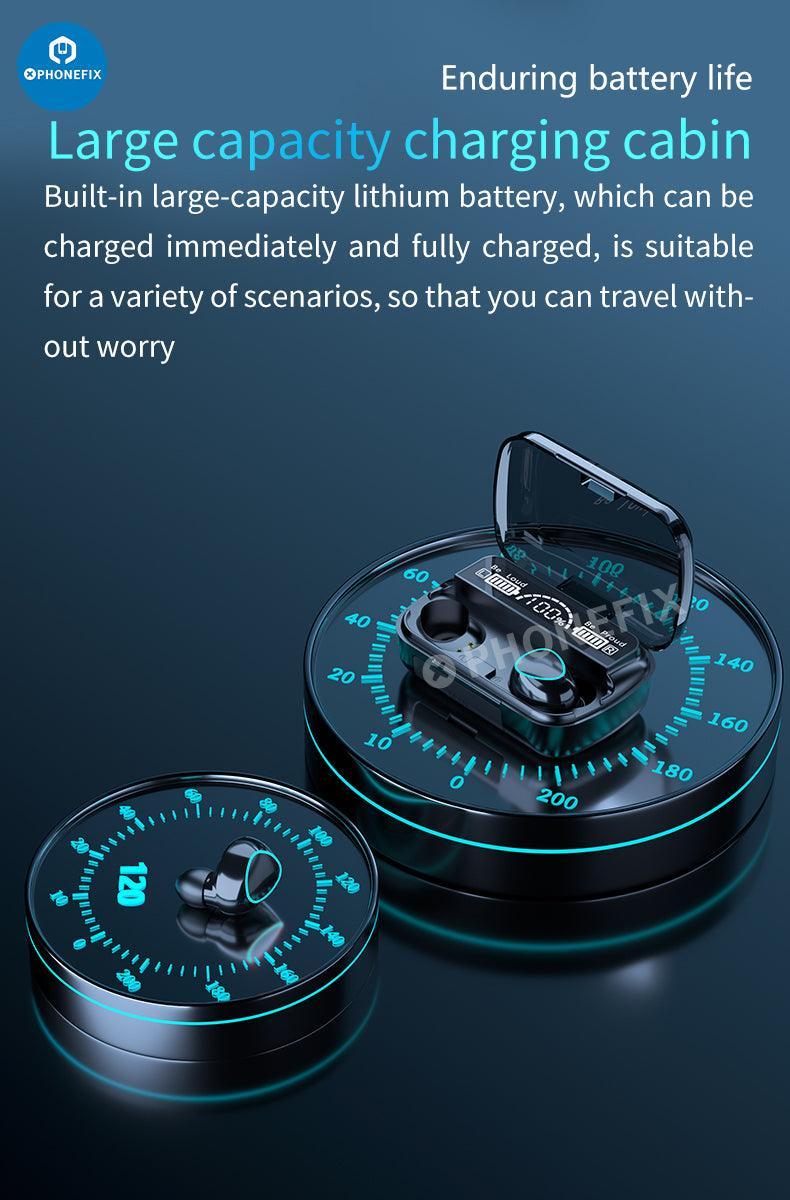 M10 TWS LED Bluetooth Waterproof Earphones 9D Wireless Earbuds - Image 4