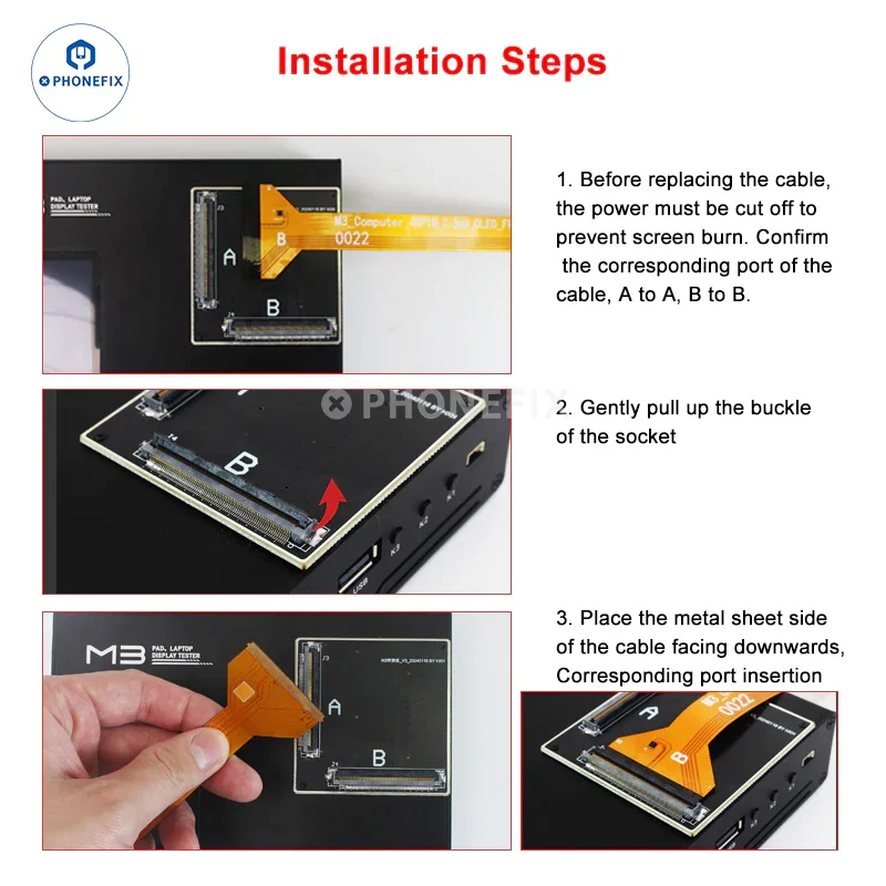 M3 iPad Laptop Display Tester Tests Screen 3D Touch Picture Video Playback - Image 2