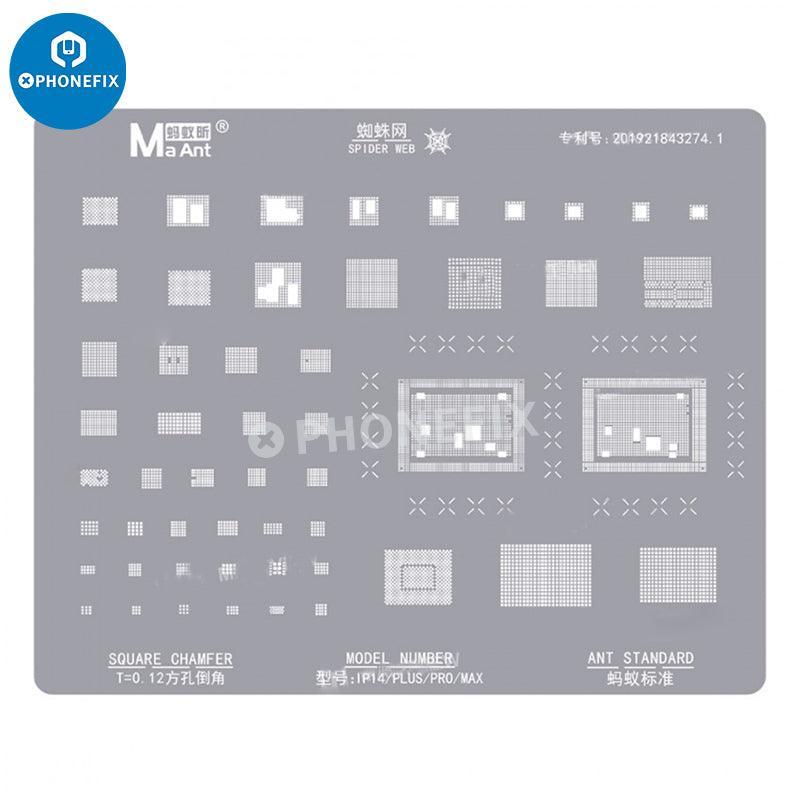 MaAnt 0.12mm Square Hole BGA Reballing Stencil For iPhone 6-16 Pro Max - Image 5