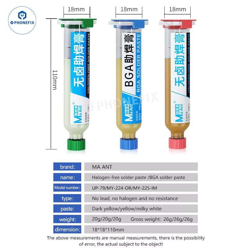 MaAnt BGA Solder Paste Halogen-free Lead-free Repair Flux - Image 2
