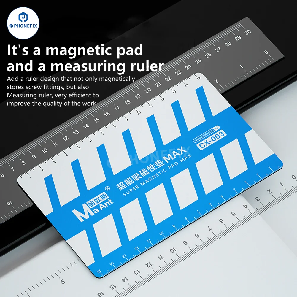 MaAnt CX-003 Super Magnetic Pad Screw Storage Measuring Ruler - Image 2