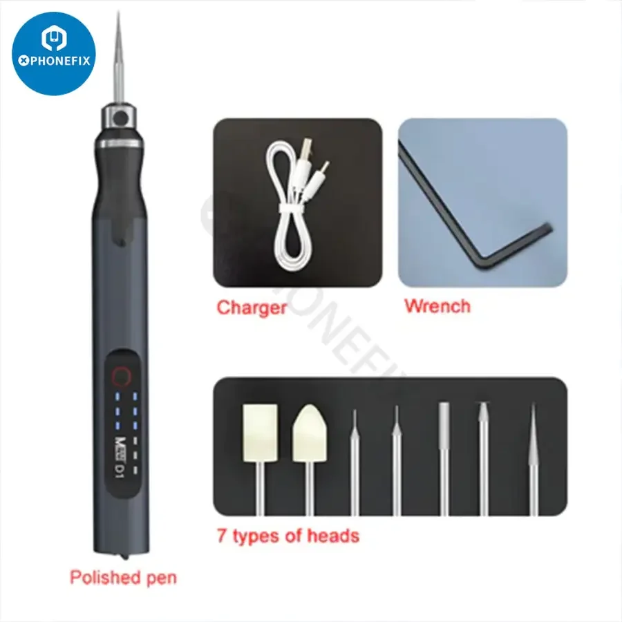 MaAnt D1 Intelligent USB Grinding Pen Charging Engraving Pen - Image 9