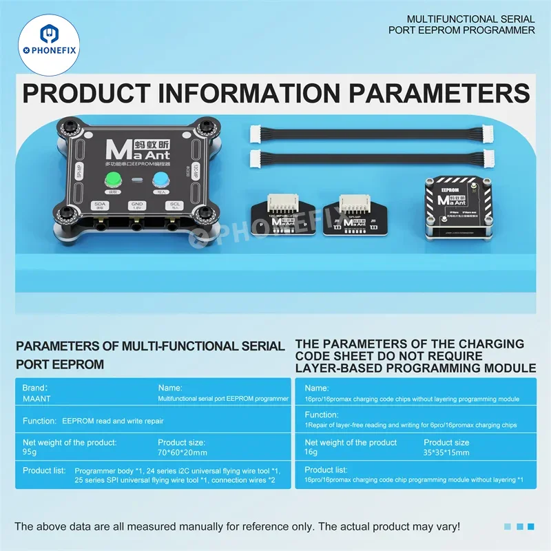 MaAnt E1 SN Port Charging EEPROM Programmer for iPhone Repair - Image 6