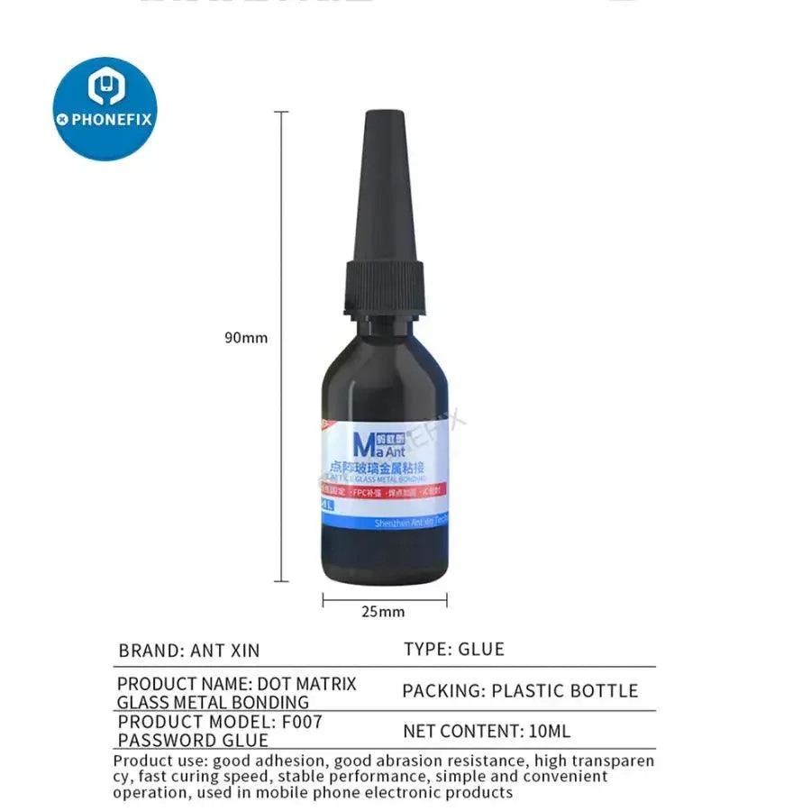 MaAnt F007 Dot Matrix Glass Metal Bonding Adhesive Glue - Image 8