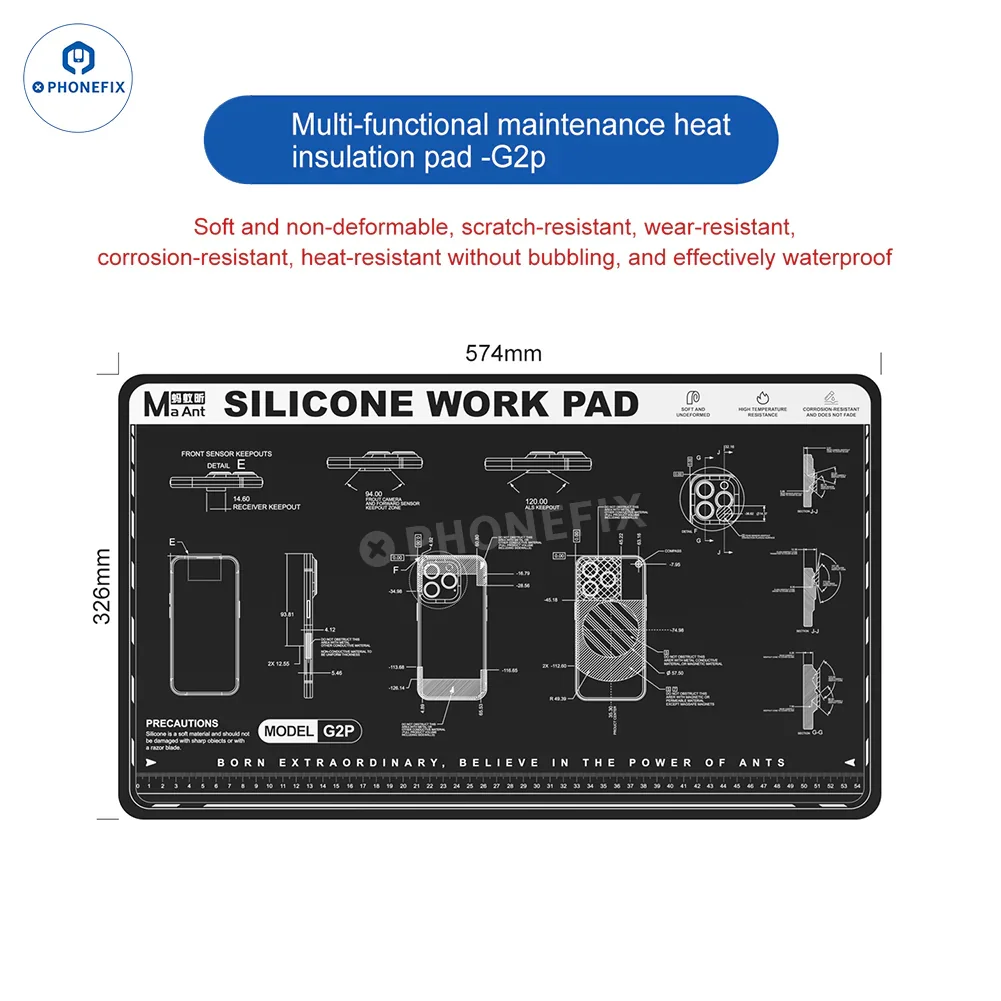 MaAnt G2P G2mini Heat Insulation Silicone Pad for Phone Repair - Image 6