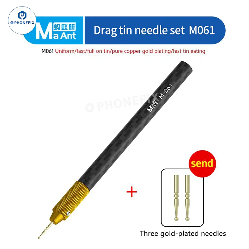 MaAnt M061 Tin Dragging Needle FPC Connector Gold Plated Solder Bar - Image 5