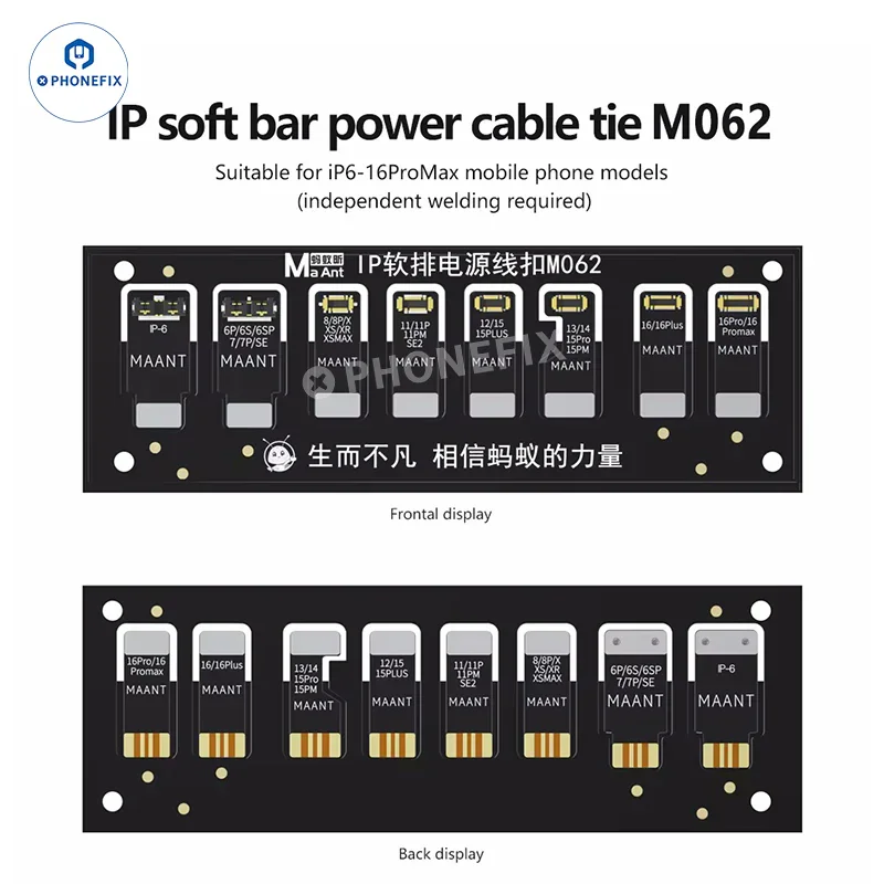 MaAnt M062 Soft Power Cable Battery Buckle for iPhone 6-16 Pro Max - Image 4