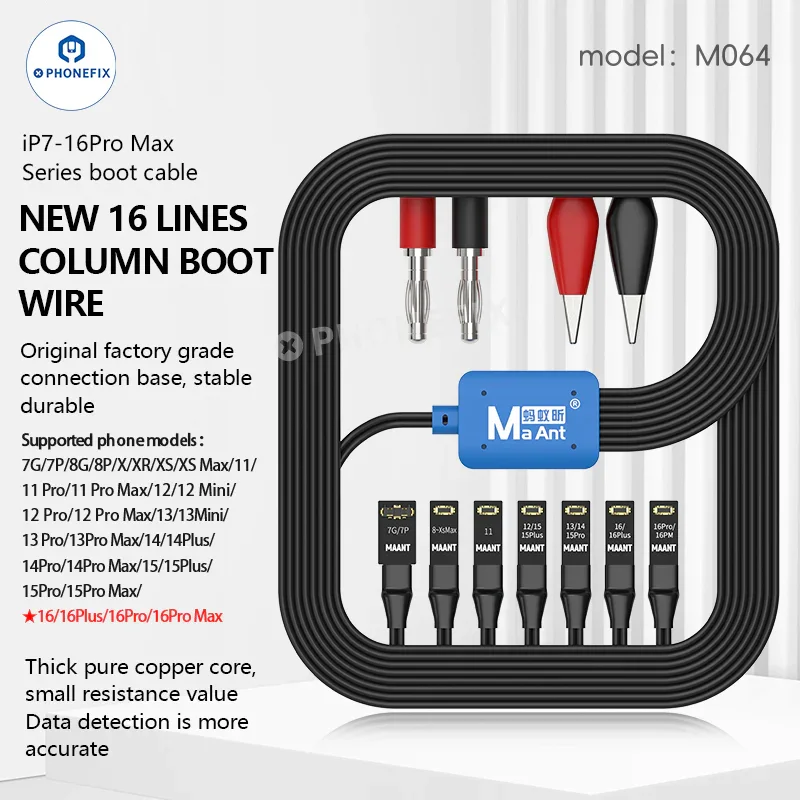 MaAnt M064 8-in-1 Power Boot Cable for iPhone 7-16 Pro Max - Image 3