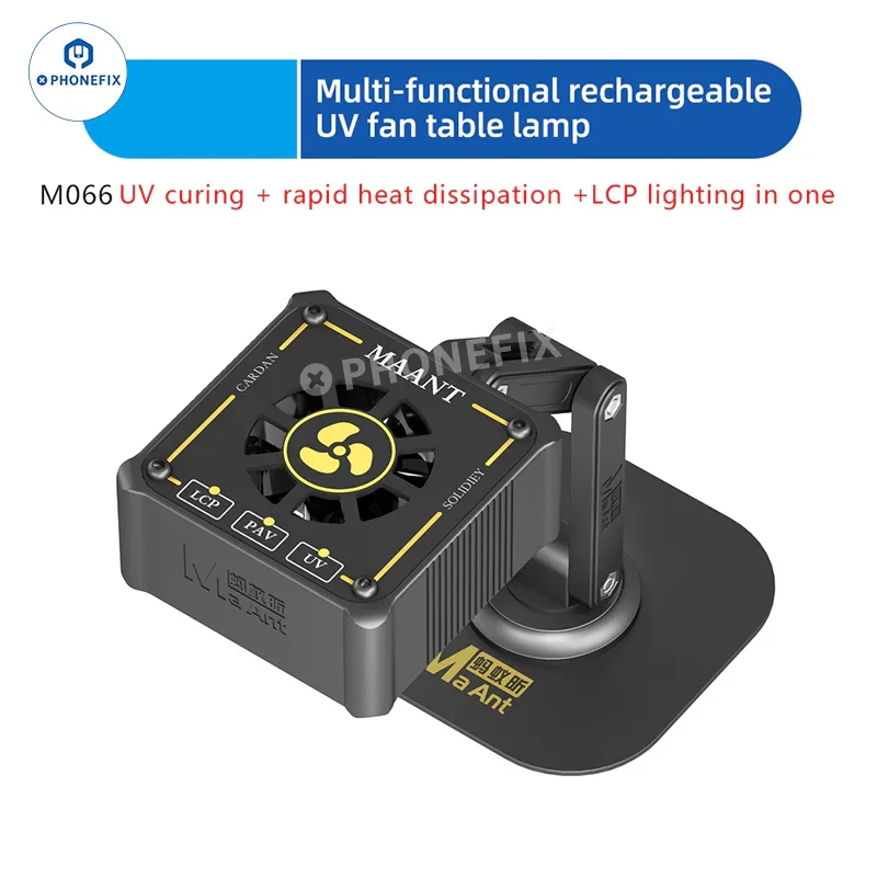 MaAnt M066 Rechargeable Lighting UV Curing Cooling Fan - Image 4
