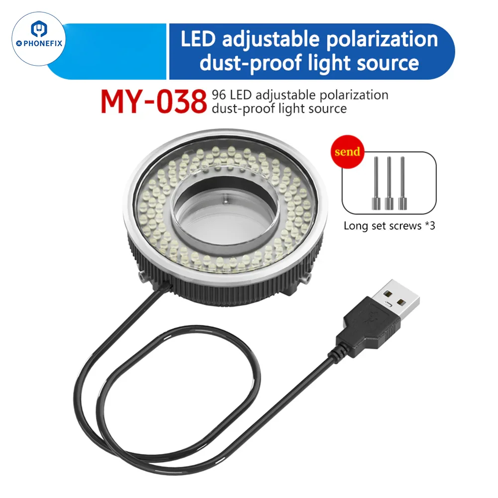 MaAnt MY-036 MY-037 MY-038 72/96/144 LED Microscope Ring Light - Image 11