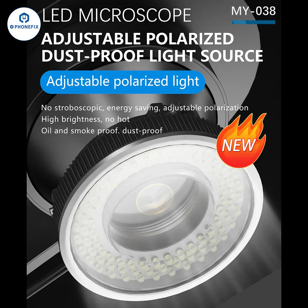MaAnt MY-036 MY-037 MY-038 72/96/144 LED Microscope Ring Light - Image 14
