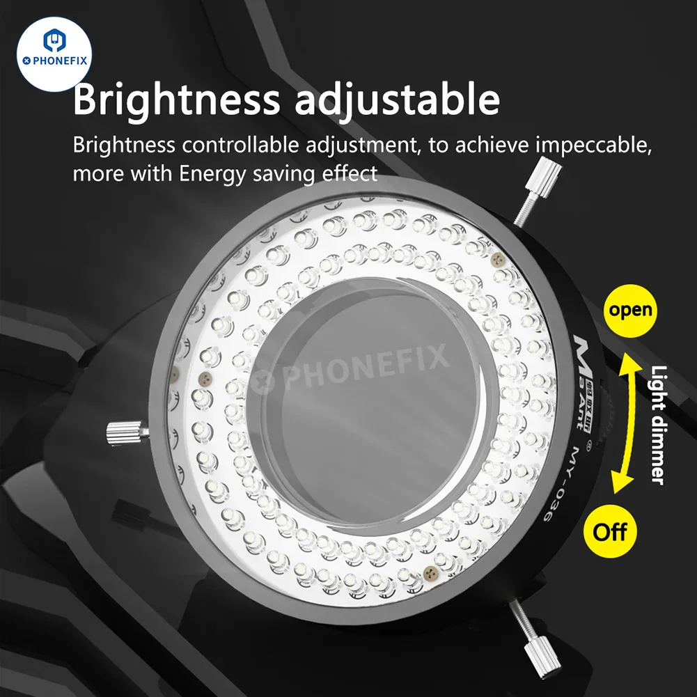 MaAnt MY-036 MY-037 MY-038 72/96/144 LED Microscope Ring Light - Image 5