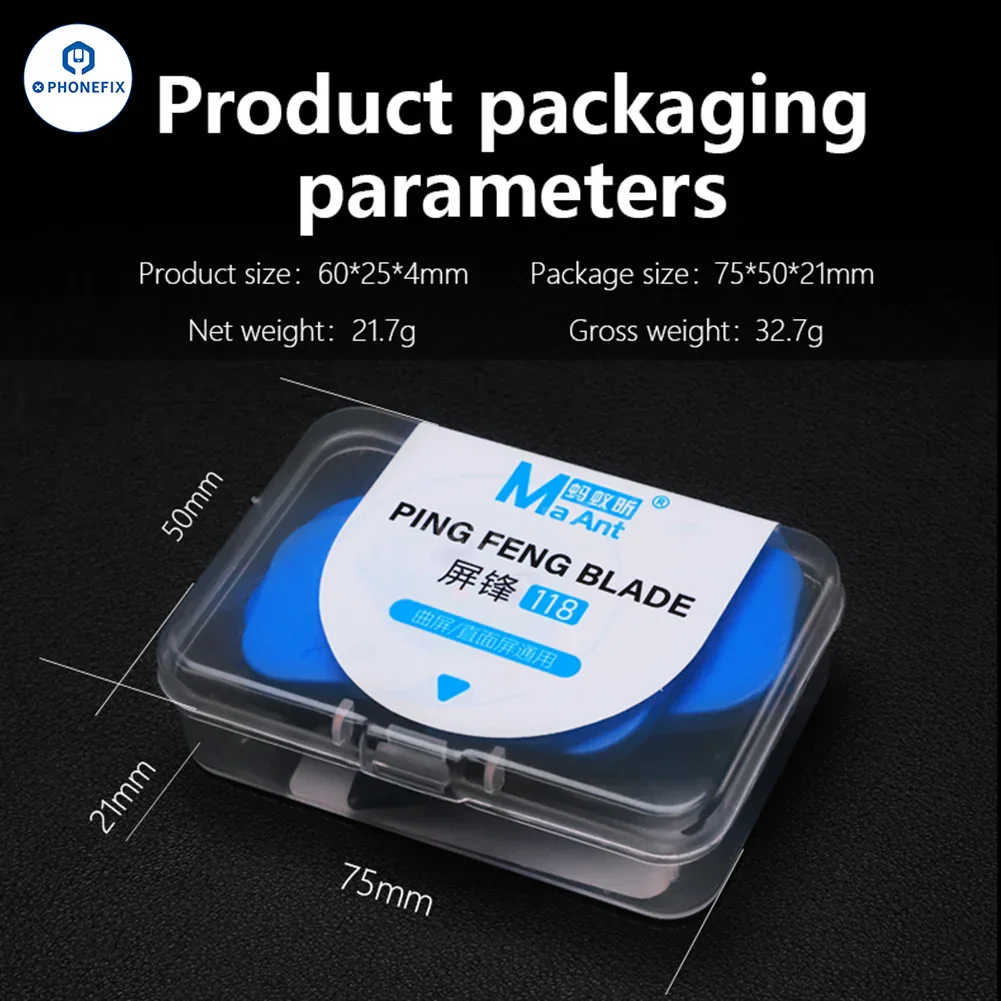 MaAnt MY-118 6-in-1 Pry Blade Phone Disassembly Tool Set - Image 6