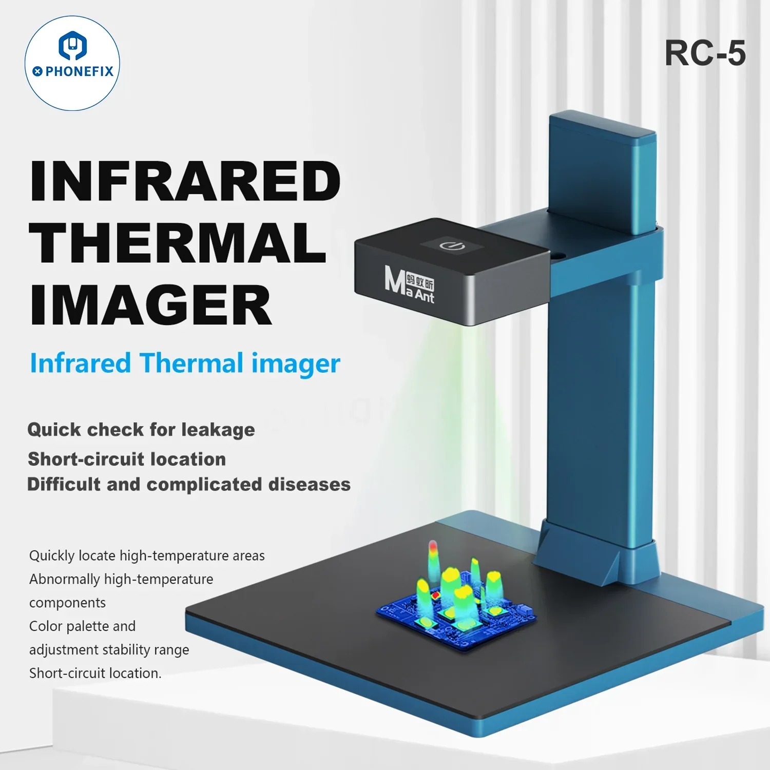 MaAnt RC-5 Infrared Thermal Imaging Camera PCB IC Fault Analyzer - Image 3