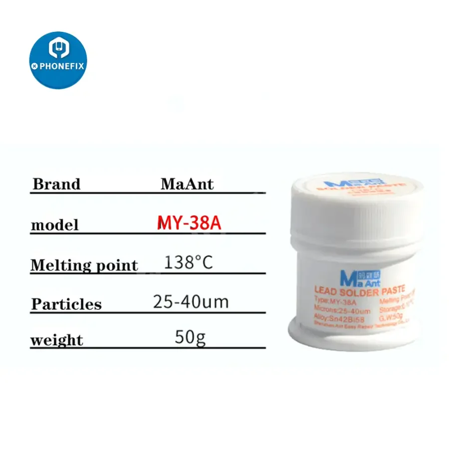 MaAnt Solder Paste 138 158 183 Degrees BGA Soldering Tin Flux - Image 4