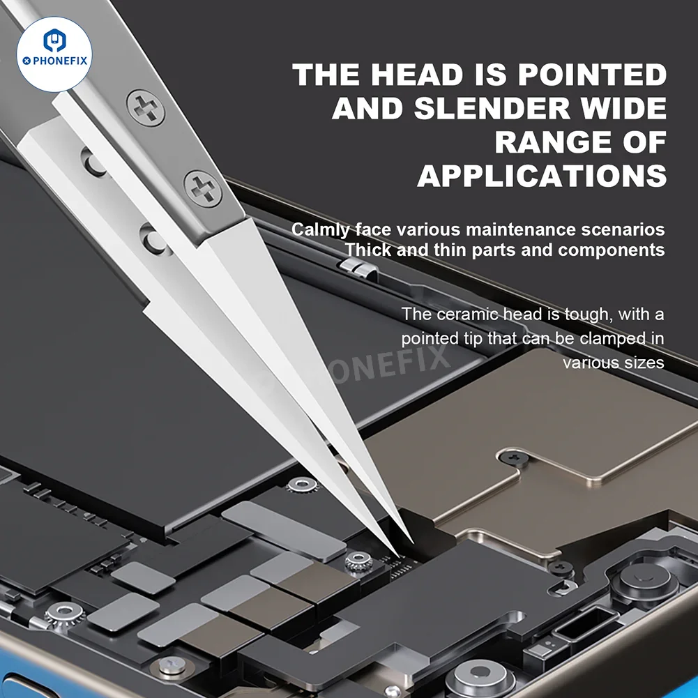MaAnt TC-01 TC-02 Jumper Wire Ceramic Tweezers for Phone Repair - Image 5