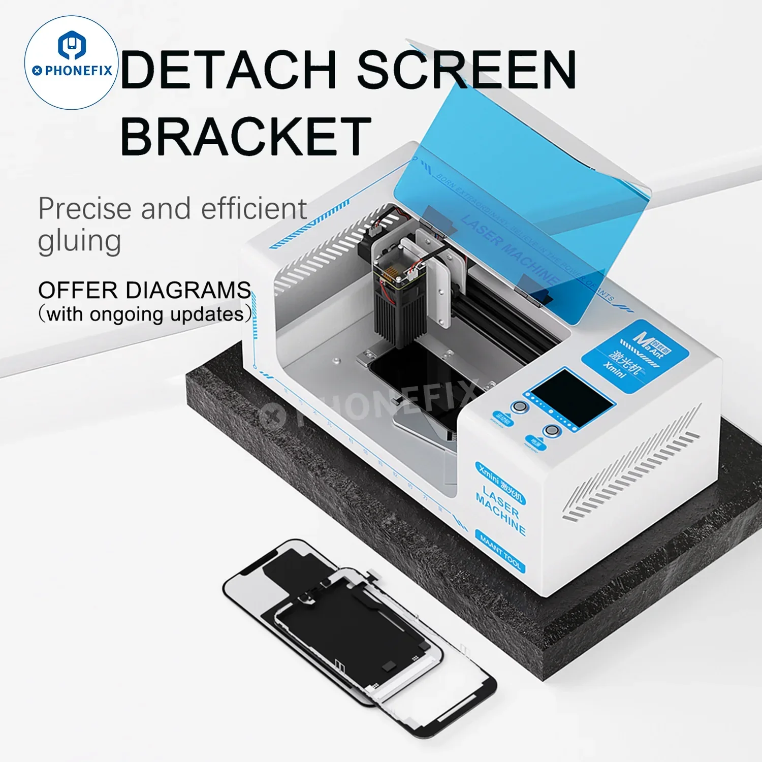 MaAnt Xmini Laser Machine for iPhone Back Glass/Screen Bracket Removal - Image 2
