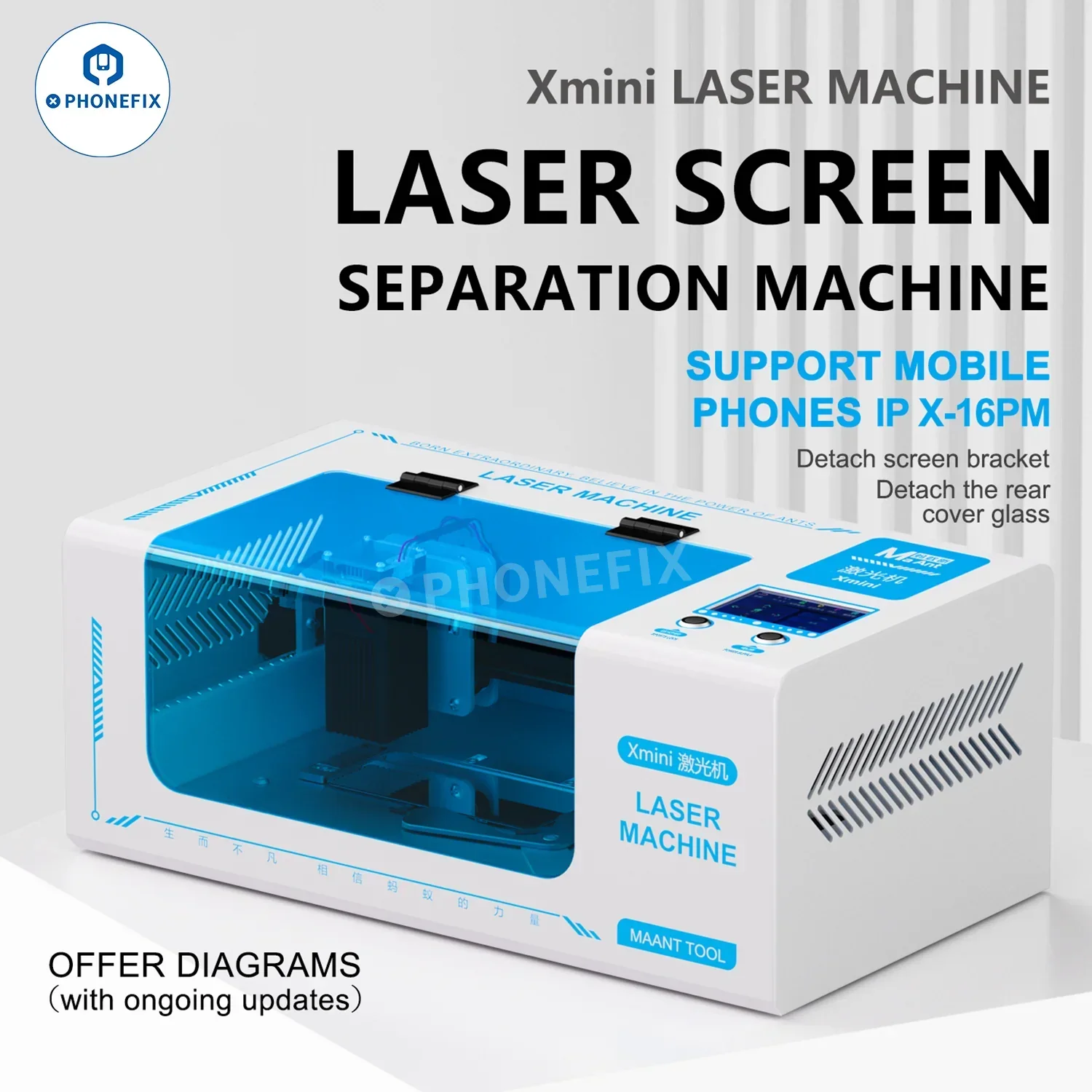 MaAnt Xmini Laser Machine for iPhone Back Glass/Screen Bracket Removal - Image 5