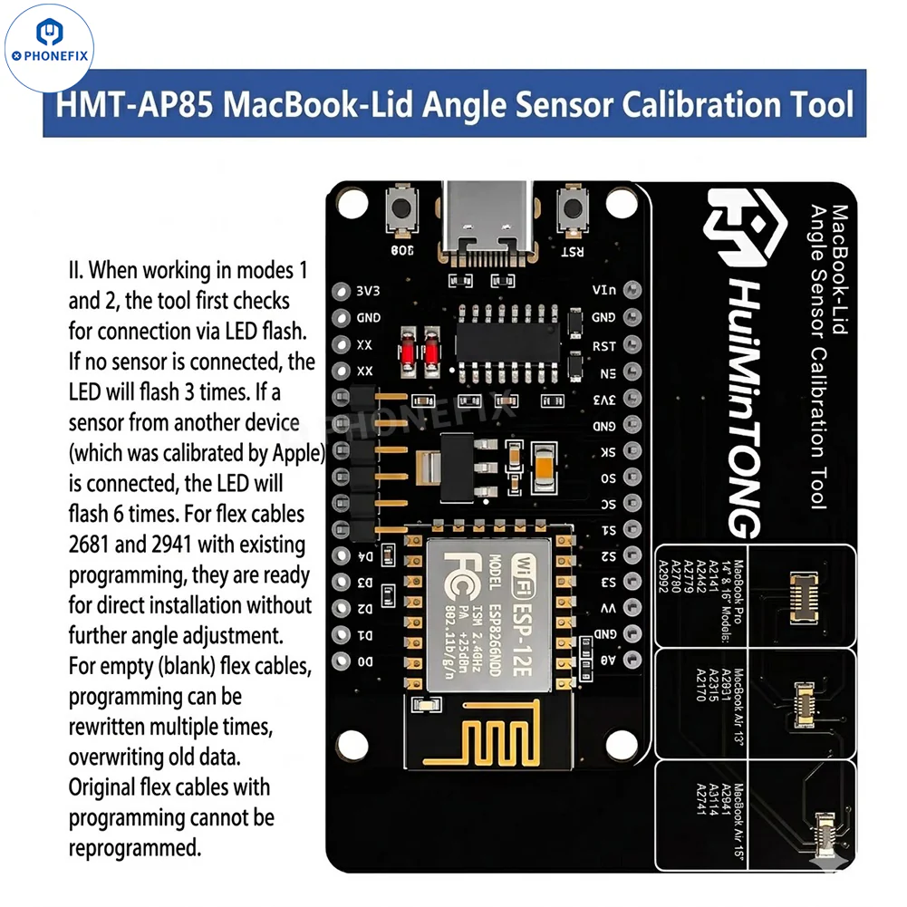 Macbook-Lid Angle Sensor Calibration Tool for A2141 2442 2485 2779 2780 2681 - Image 2