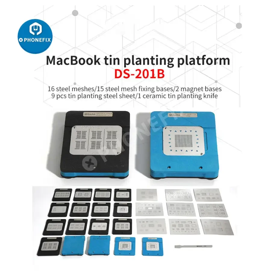 Magnetic BGA Reballing Stencil For MacBook RAM NAND T1 T2 PMU WIFI - Image 2