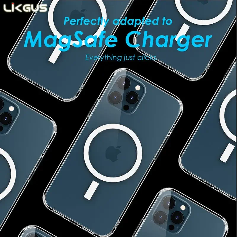 Magnetic Crystal Ultra Clear Magsafe Case for iPhone 15 Pro Max - Image 3